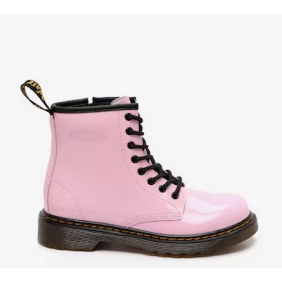 DR. MARTENS 1460 Pink Patent Leather Lace-Up Boot Youth Size 1 - Picture 1 of 9